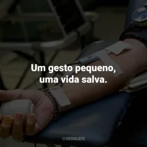 Um gesto pequeno, uma vida salva.