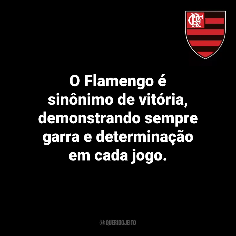 Frases do Flamengo: O Flamengo é sinônimo de vitória, demonstrando sempre garra e determinação em cada jogo.