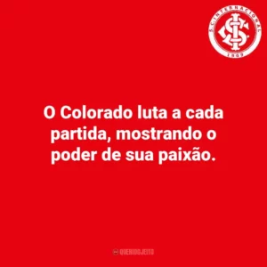 O Colorado luta a cada partida, mostrando o poder de sua paixão.
