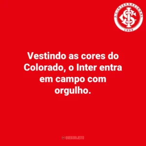 Vestindo as cores do Colorado, o Inter entra em campo com orgulho.