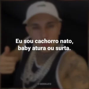 Eu sou cachorro nato, baby atura ou surta. MC Paiva ZS