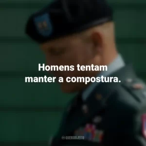 Homens tentam manter a compostura. O Mensageiro (Filme)