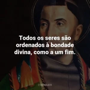 Todos os seres são ordenados à bondade divina, como a um fim.