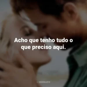 Acho que tenho tudo o que preciso aqui. Um Porto Seguro (Filme)