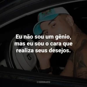 Eu não sou um gênio, mas eu sou o cara que realiza seus desejos.