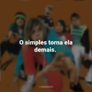 O simples torna ela demais. Banda Cine