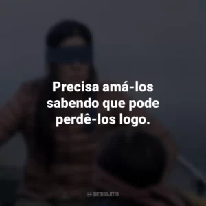 Precisa amá-los sabendo que pode perdê-los logo. Bird Box (Filme)