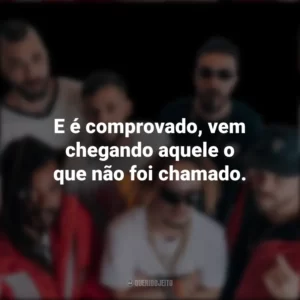 E é comprovado, vem chegando aquele o que não foi chamado. Cone Crew Diretoria