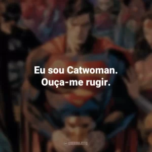 Eu sou Catwoman. Ouça-me rugir. – Catwoman. DC