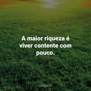 A maior riqueza é viver contente com pouco. – Platão. Frases Estoicas