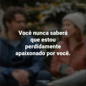 Você nunca saberá que estou perdidamente apaixonado por você. Felicidade para Principiantes (Filme)