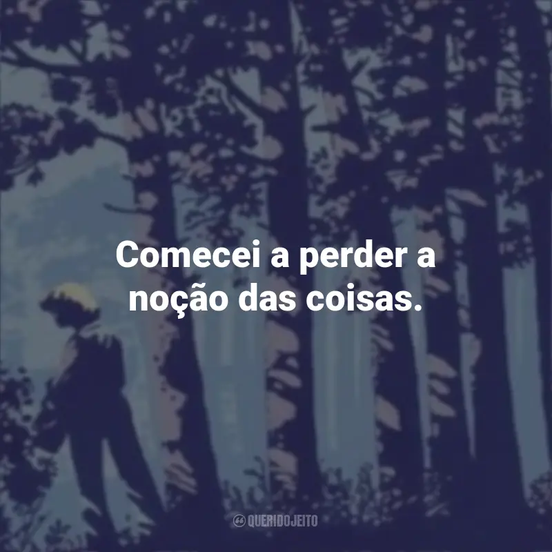 Noite Sem Fim Frases Livro: Comecei a perder a noção das coisas.