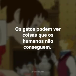 Os gatos podem ver coisas que os humanos não conseguem. O Reino dos Gatos (Filme)