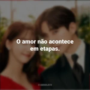 O amor não acontece em etapas. Sorriso Real (Série)