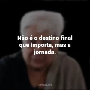 Não é o destino final que importa, mas a jornada. Zarina Hashmi