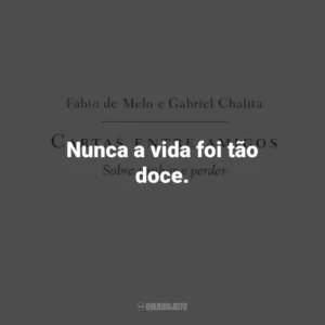 Nunca a vida foi tão doce. Cartas entre amigos: Sobre ganhar e perder (Livro)