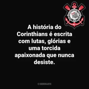 A história do Corinthians é escrita com lutas, glórias e uma torcida apaixonada que nunca desiste. Corinthians