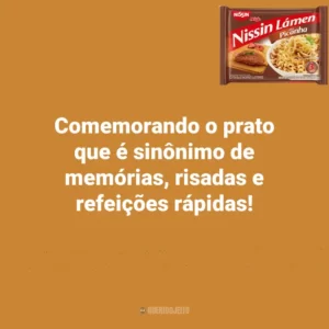 Comemorando o prato que é sinônimo de memórias, risadas e refeições rápidas! Dia do Miojo