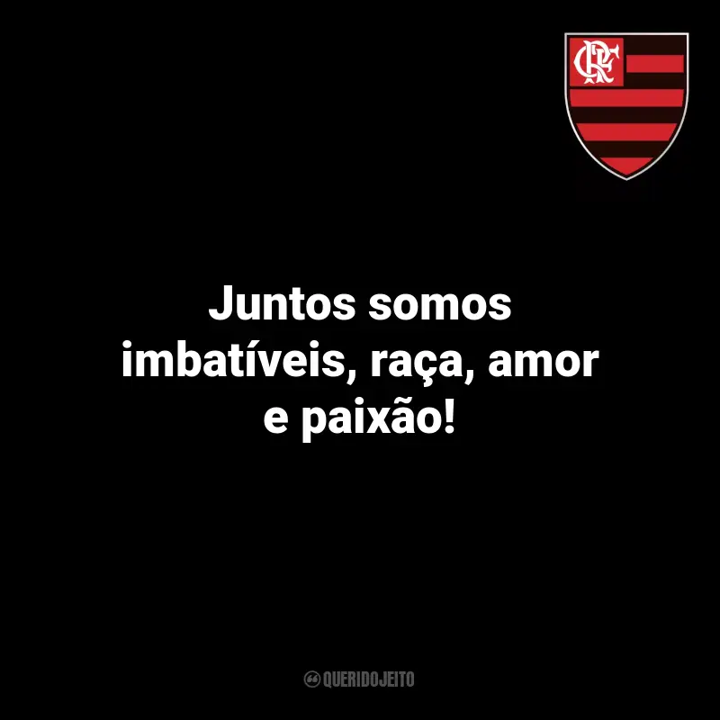 Frases Flamengo Campeão: Juntos somos imbatíveis, raça, amor e paixão!
