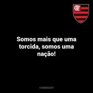 Somos mais que uma torcida, somos uma nação! Flamengo