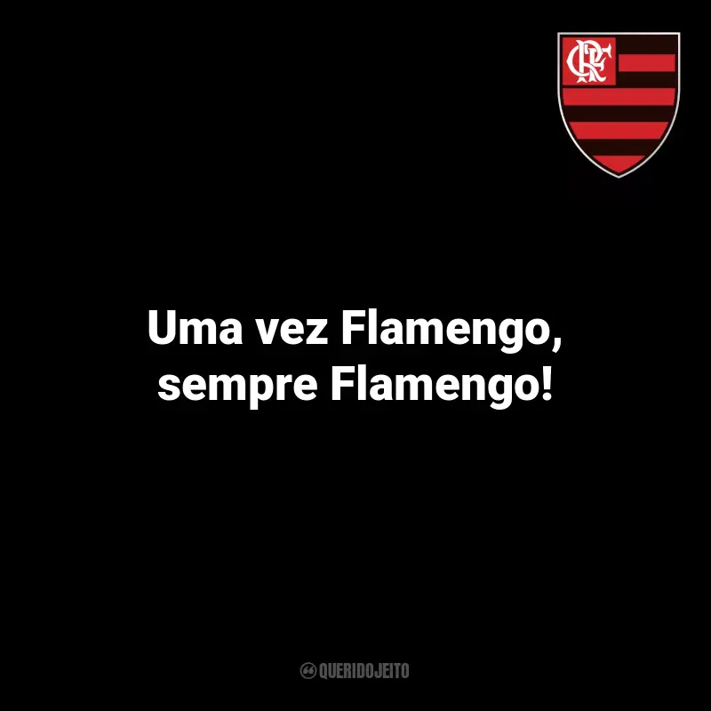Frases de Flamengo Vitórias: Uma vez Flamengo, sempre Flamengo!