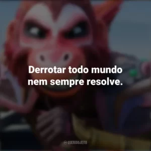 Derrotar todo mundo nem sempre resolve. O Rei Macaco (Filme)