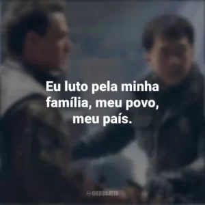Eu luto pela minha família, meu povo, meu país. Projeto Extração (Filme)