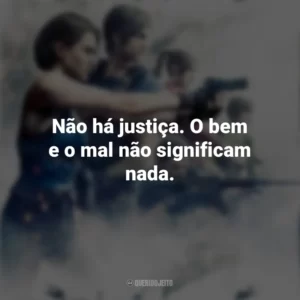 Não há justiça. O bem e o mal não significam nada. Resident Evil – Ilha da Morte (Filme)