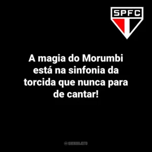 A magia do Morumbi está na sinfonia da torcida que nunca para de cantar! São Paulo Futebol Clube