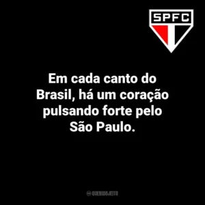 Em cada canto do Brasil, há um coração pulsando forte pelo São Paulo. São Paulo Futebol Clube
