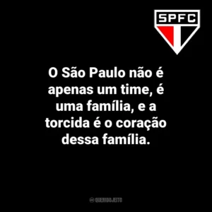 O São Paulo não é apenas um time, é uma família, e a torcida é o coração dessa família. São Paulo Futebol Clube