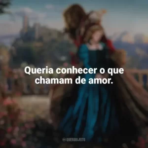 Queria conhecer o que chamam de amor. A Bela e a Fera (2014)