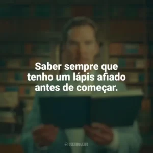Saber sempre que tenho um lápis afiado antes de começar. A Incrível História de Henry Sugar (Filme)