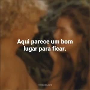 Aqui parece um bom lugar para ficar. A Lagoa Azul (Filme)