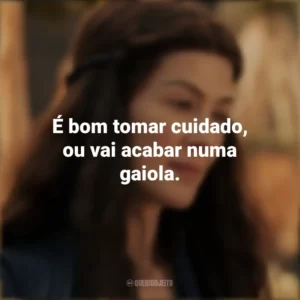 É bom tomar cuidado, ou vai acabar numa gaiola. A Roda do Tempo (Série)