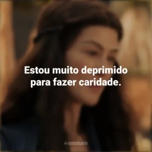 Estou muito deprimido para fazer caridade. A Roda do Tempo (Série)