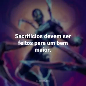 Sacrifícios devem ser feitos para um bem maior. Besouro Azul (Filme)