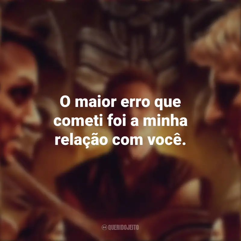 Frases emocionantes de Cobra Kai: O maior erro que cometi foi a minha relação com você.