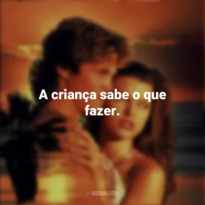 A criança sabe o que fazer. De Volta à Lagoa Azul (Filme)