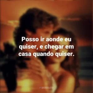 Posso ir aonde eu quiser, e chegar em casa quando quiser. De Volta à Lagoa Azul (Filme)