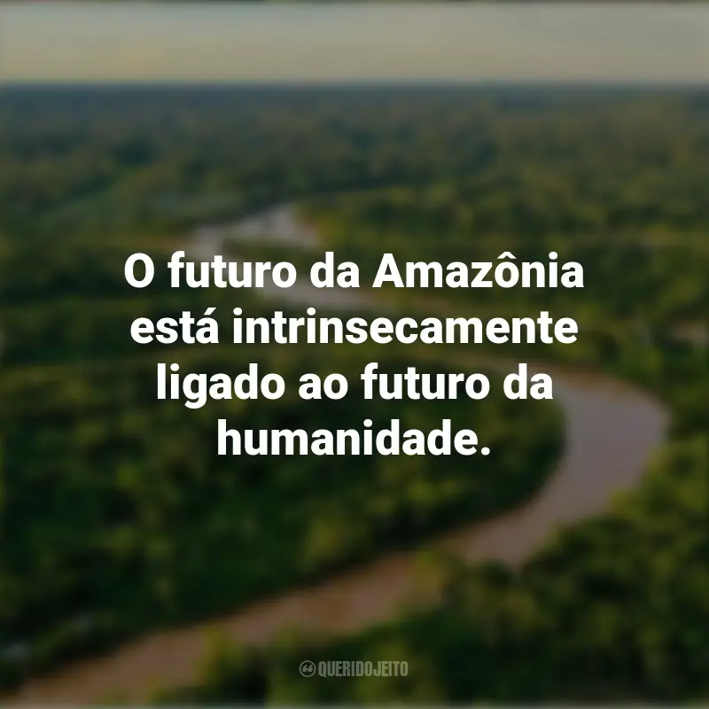 Dia da Amazônia frases marcantes: O futuro da Amazônia está intrinsecamente ligado ao futuro da humanidade.