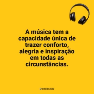 A música tem a capacidade única de trazer conforto, alegria e inspiração em todas as circunstâncias. Dia da Música