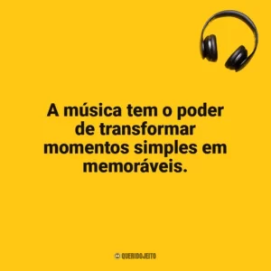 A música tem o poder de transformar momentos simples em memoráveis. Dia da Música
