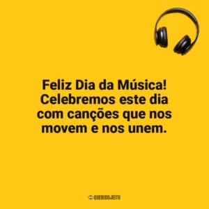 Feliz Dia da Música! Celebremos este dia com canções que nos movem e nos unem. Dia da Música