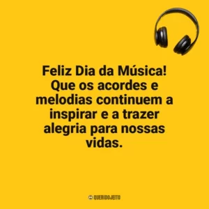 Feliz Dia da Música! Que os acordes e melodias continuem a inspirar e a trazer alegria para nossas vidas. Dia da Música