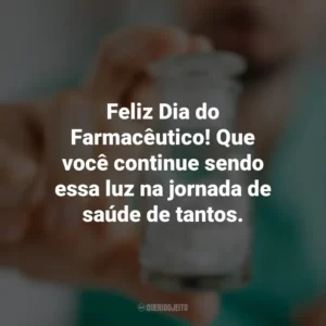 Feliz Dia do Farmacêutico! Que você continue sendo essa luz na jornada de saúde de tantos. Dia do Farmacêutico