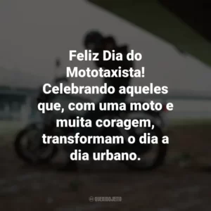 Feliz Dia do Mototaxista! Celebrando aqueles que, com uma moto e muita coragem, transformam o dia a dia urbano. Dia do Mototaxista