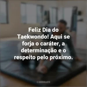 Feliz Dia do Taekwondo! Aqui se forja o caráter, a determinação e o respeito pelo próximo. Dia do Taekwondo