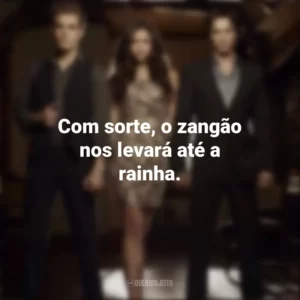 Com sorte, o zangão nos levará até a rainha. Diários de um Vampiro (Série)