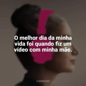 O melhor dia da minha vida foi quando fiz um vídeo com minha mãe. Flora e Filho – Música em Família (Filme)